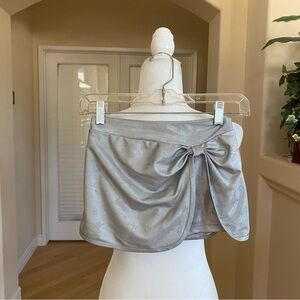 Disney 100 Metallic Silver Skort Kids Size 7/8